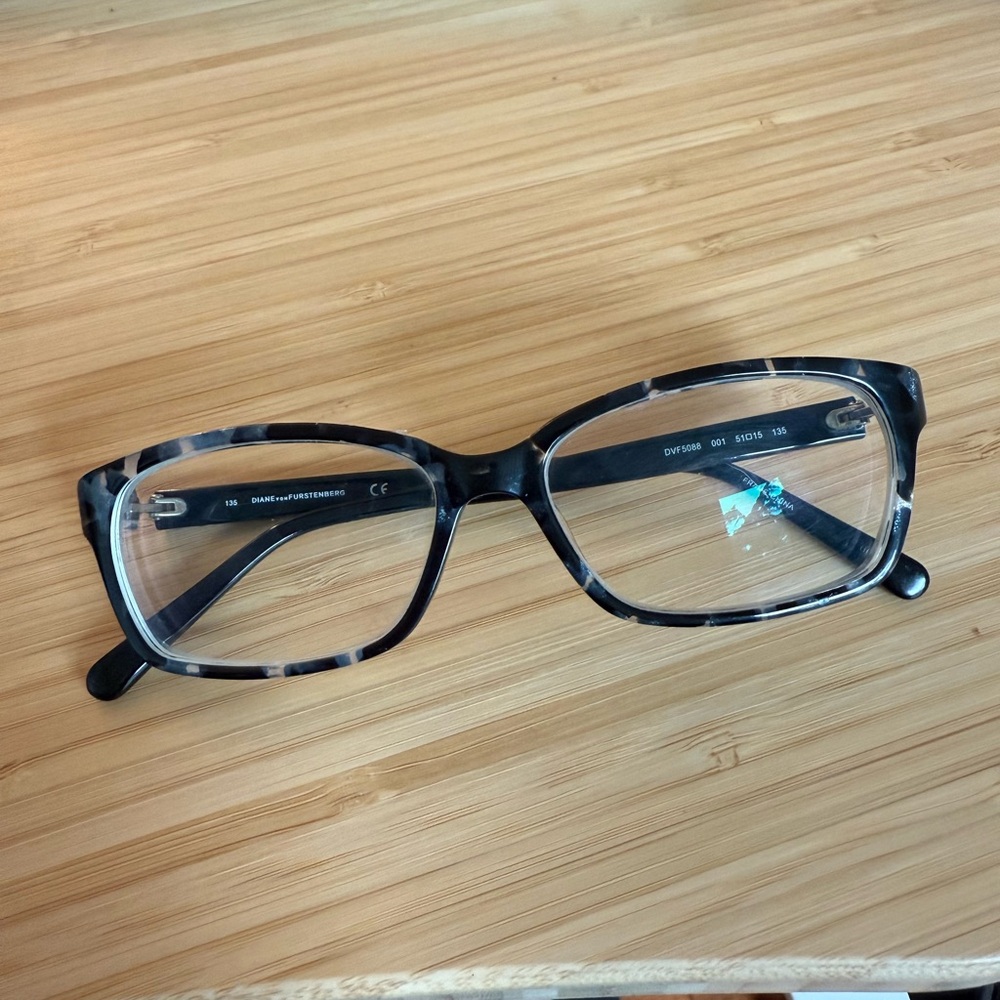 Hi index DVF 5088 Black tortoise eyeglasses